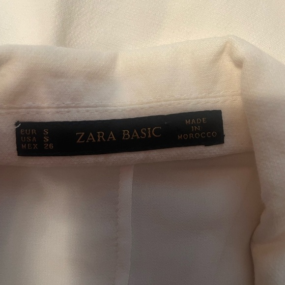 ZARA Basic Women's White Sleeveless Jacket - Picture 2 of 8